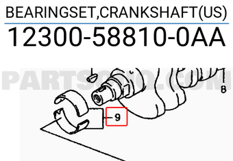 Suzuki 12300588100AA BEARINGSET,CRANKSHAFT(US)
