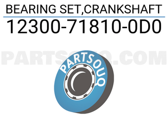 Suzuki 12300718100D0 BEARING SET,CRANKSHAFT