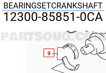 Suzuki 12300858510CA BEARINGSETCRANKSHAFT