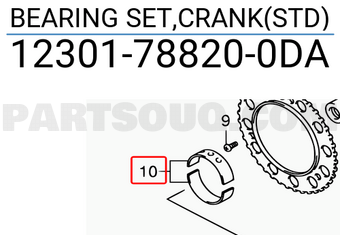 Suzuki 12301788200DA BEARING SET,CRANK(STD)
