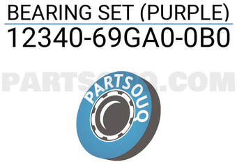 Suzuki 1234069GA00B0 BEARING SET (PURPLE)