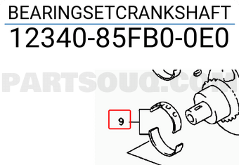 Suzuki 1234085FB00E0 BEARINGSETCRANKSHAFT