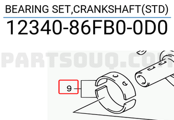 Suzuki 1234086FB00D0 BEARING SET,CRANKSHAFT(STD)