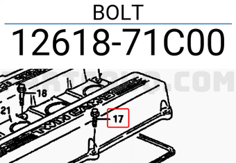 Suzuki 1261871C00 BOLT