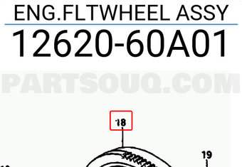 Suzuki 1262060A01 ENG.FLTWHEEL ASSY