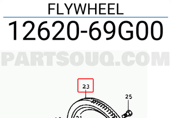 Suzuki 1262069G00 FLYWHEEL