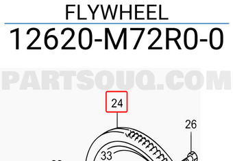 Suzuki 12620M72R00 FLYWHEEL