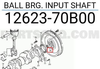 Suzuki 1262370B00 BALL BRG. INPUT SHAFT