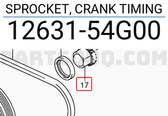 Suzuki 1263154G00 SPROCKET, CRANK TIMING
