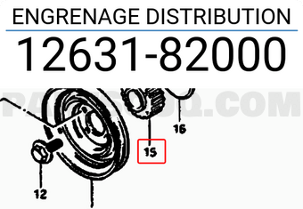 Suzuki 1263182000 ENGRENAGE DISTRIBUTION