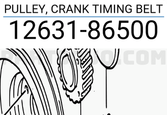 Suzuki 1263186500 PULLEY, CRANK TIMING BELT