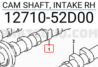 Suzuki 1271052D00 CAM SHAFT, INTAKE RH