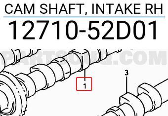 Suzuki 1271052D01 CAM SHAFT, INTAKE RH
