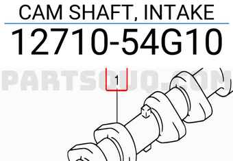Suzuki 1271054G10 CAM SHAFT, INTAKE