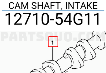 Suzuki 1271054G11 CAM SHAFT, INTAKE