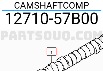 Suzuki 1271057B00 CAMSHAFTCOMP