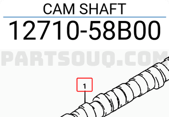 Suzuki 1271058B00 CAM SHAFT