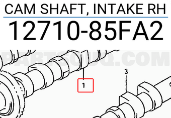 Suzuki 1271085FA2 CAM SHAFT, INTAKE RH