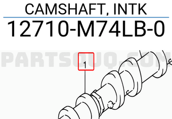 Suzuki 12710M74LB0 CAMSHAFT, INTK