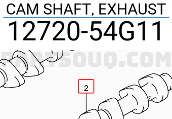 Suzuki 1272054G11 CAM SHAFT, EXHAUST