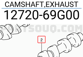 Suzuki 1272069G00 CAMSHAFT,EXHAUST