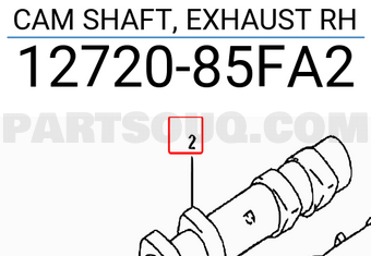 Suzuki 1272085FA2 CAM SHAFT, EXHAUST RH