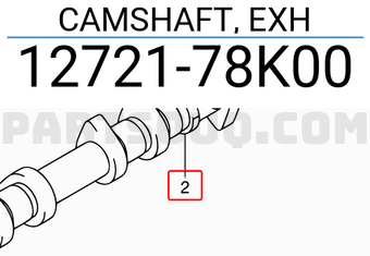 Suzuki 1272178K00 CAMSHAFT, EXH