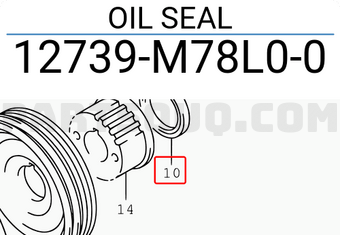 Suzuki 12739M78L00 OIL SEAL