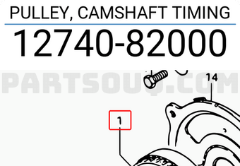 Suzuki 1274082000 PULLEY, CAMSHAFT TIMING