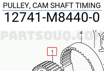 Suzuki 12741M84400 PULLEY, CAM SHAFT TIMING