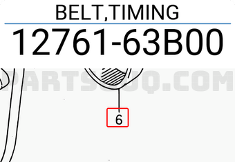 Suzuki 1276163B00 BELT,TIMING