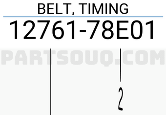 Suzuki 1276178E01 BELT, TIMING