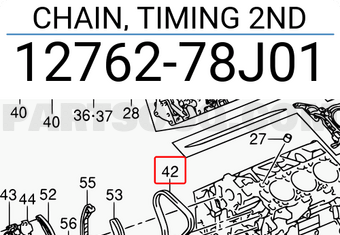 Suzuki 1276278J01 CHAIN, TIMING 2ND