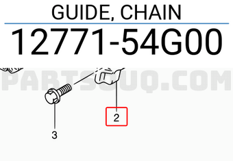Suzuki 1277154G00 GUIDE, CHAIN