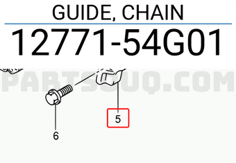 Suzuki 1277154G01 GUIDE, CHAIN