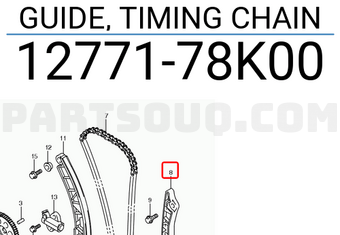 Suzuki 1277178K00 GUIDE, TIMING CHAIN