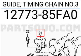Suzuki 1277385FA0 GUIDE, TIMING CHAIN NO.3