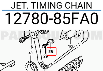 Suzuki 1278085FA0 JET, TIMING CHAIN