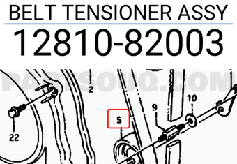 Suzuki 1281082003 BELT TENSIONER ASSY