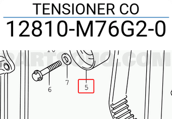Suzuki 12810M76G20 TENSIONER CO