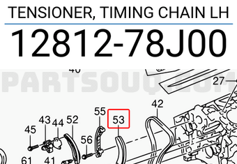 Suzuki 1281278J00 TENSIONER, TIMING CHAIN LH