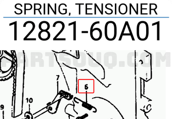 Suzuki 1282160A01 SPRING, TENSIONER