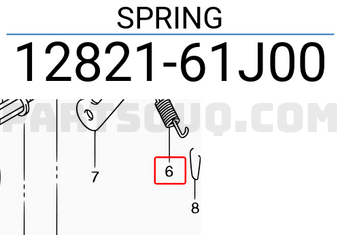 Suzuki 1282161J00 SPRING
