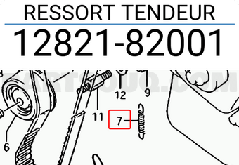Suzuki 1282182001 RESSORT TENDEUR