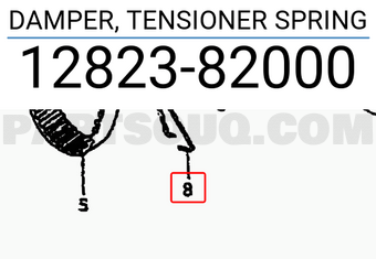 Suzuki 1282382000 DAMPER, TENSIONER SPRING