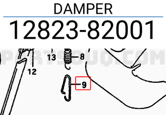 Suzuki 1282382001 DAMPER