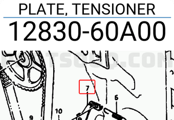 Suzuki 1283060A00 PLATE, TENSIONER