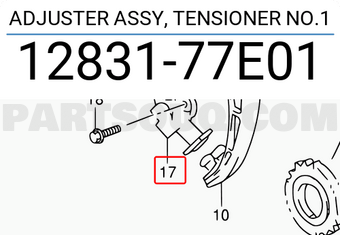 Suzuki 1283177E01 ADJUSTER ASSY, TENSIONER NO.1