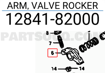Suzuki 1284182000 ARM, VALVE ROCKER