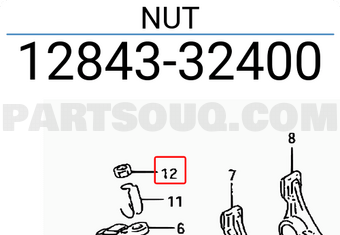 Suzuki 1284332400 NUT